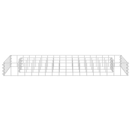 Vidaxl Gabion Planter insenté 90x30x10 cm en acier galvanisé