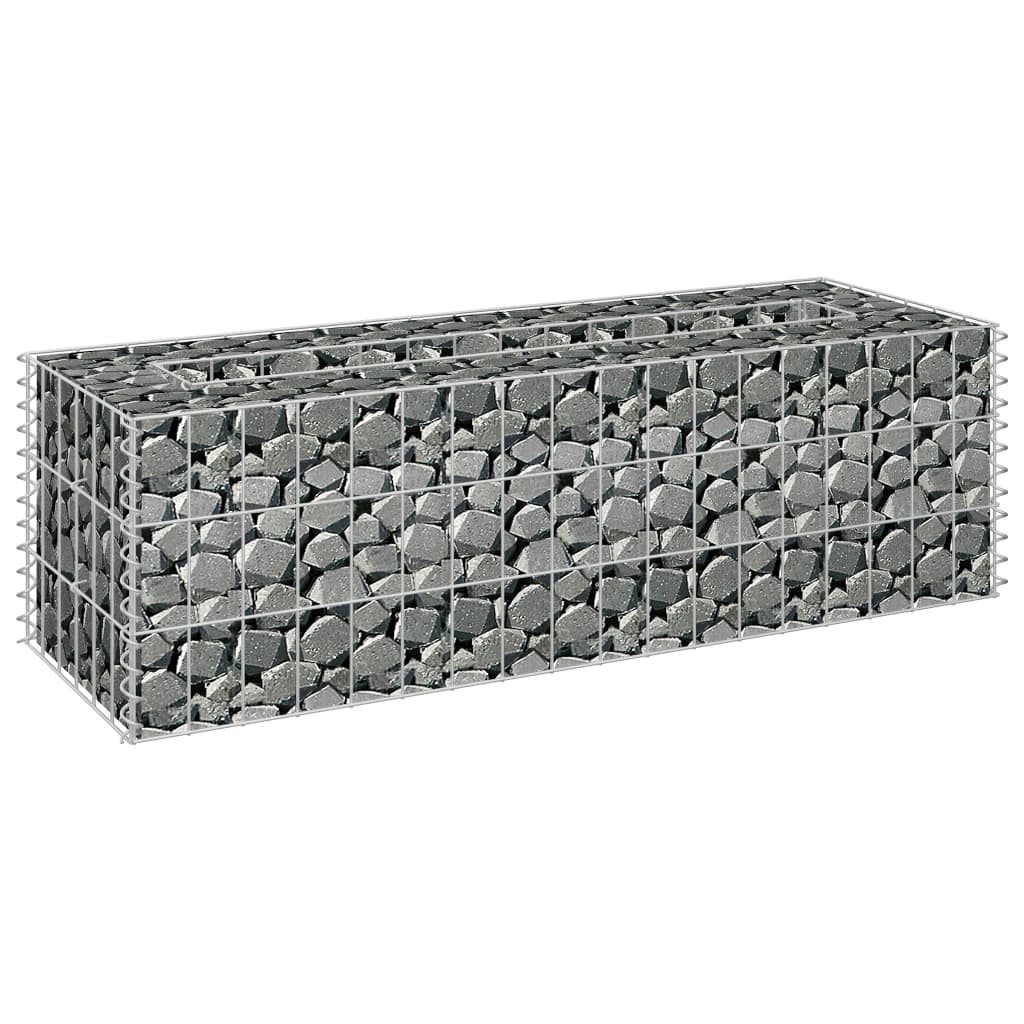 Vidaxl Gabion -Pflanzer erhöht 90 x 30 x 30 cm verzinkter Stahl