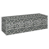 Vidaxl Gabion Planze erhéicht 90x30x30 cm galvaniséiert Stol