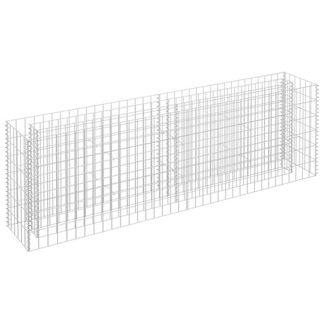 Vidaxl Gabion Planter surélevé 180x30x60 cm en acier galvanisé