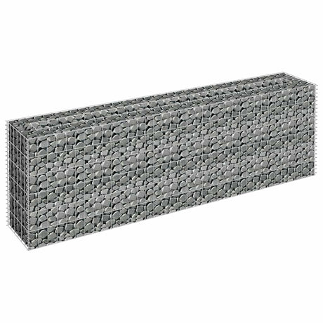 Vidaxl Gabion Planter surélevé 180x30x60 cm en acier galvanisé