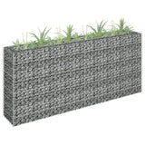 Vidaxl Gabion Planter surélevé 180x30x90 cm en acier galvanisé