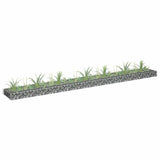 Vidaxl Gabion Planter surélevé 270x30x10 cm en acier galvanisé