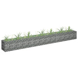 Vidaxl Gabion -Pflanzer erhöhte 270 x 30 x 30 cm verzinkter Stahl