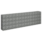 Vidaxl Gabion Planter elevado 270x30x90 cm de acero galvanizado