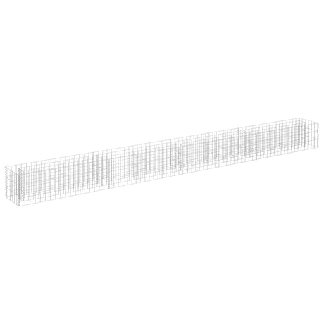 Vidaxl Gabion Planter insenté 360x30x30 cm en acier galvanisé