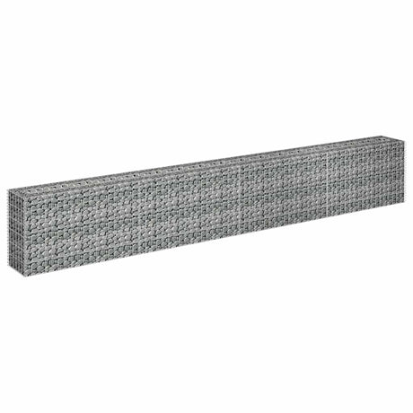 Vidaxl Gabion Planter insenté 360x30x60 cm en acier galvanisé