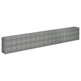 Vidaxl Gabion fioriera da 360x30x60 cm in acciaio zincato