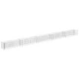 Vidaxl Gabion Planning Boîte augmentée 450x30x30 cm en acier galvanisé