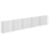 Vidaxl Gabion Planter Inged 450x30x90 cm Galvaniserat stål