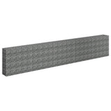 Vidaxl Gabion Planter Insented 450x30x90 cm galvaniseret stål