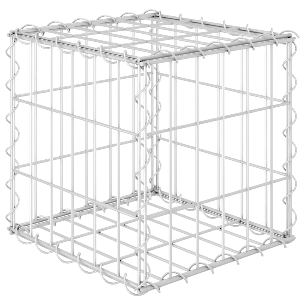 Vidaxl Gabion Pflanzer erhöhte Würfel 30x30x30 cm Stahldraht