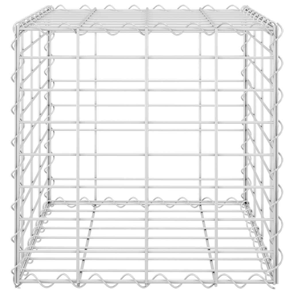 Vidaxl Gabion Pflanzer erhöhter Würfel 40x40x40 cm Stahldraht