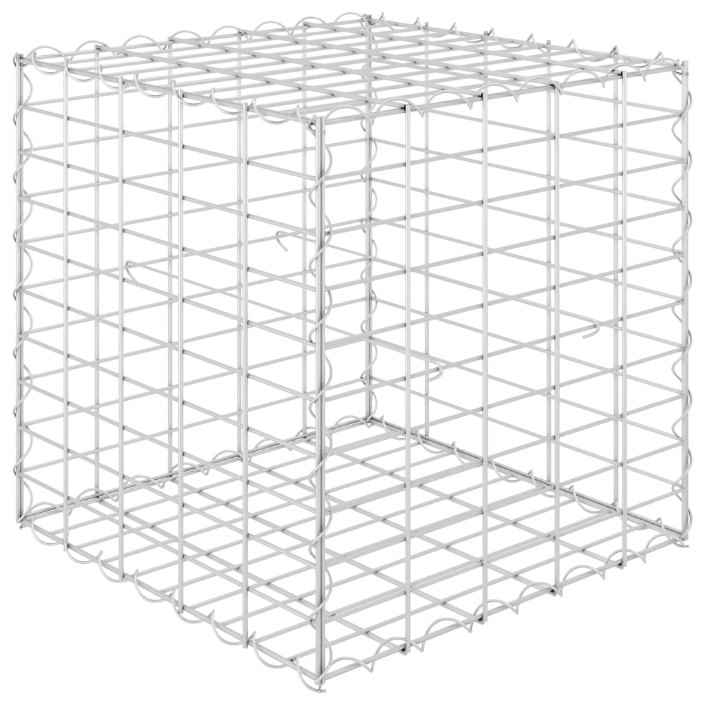 Vidaxl Gabion -Pflanzer erhöhte Würfel 50x50x50 cm Stahldraht