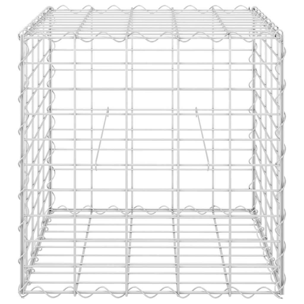 Vidaxl Gabion -Pflanzer erhöhte Würfel 50x50x50 cm Stahldraht