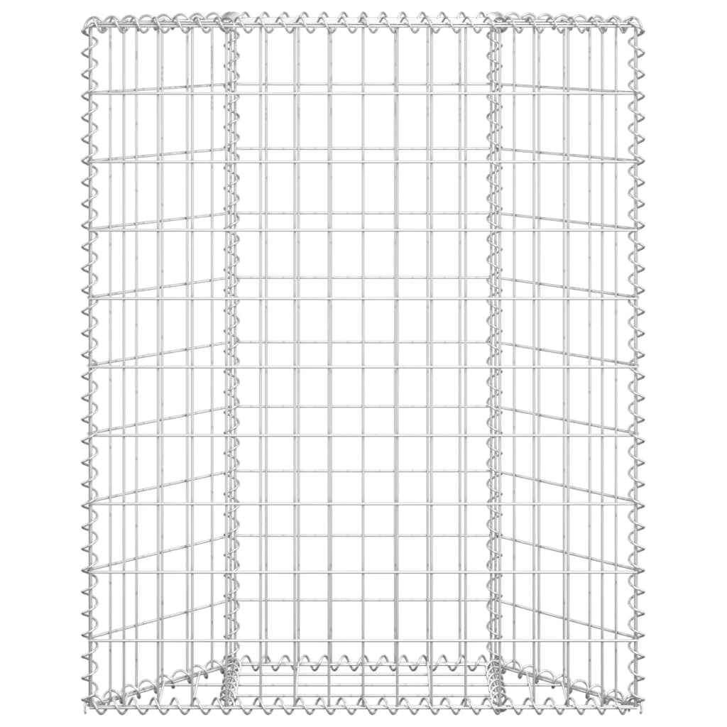 Vidaxl Gabion Planning Bucks Trapez 80x20x100 cm verzinkter Stahl