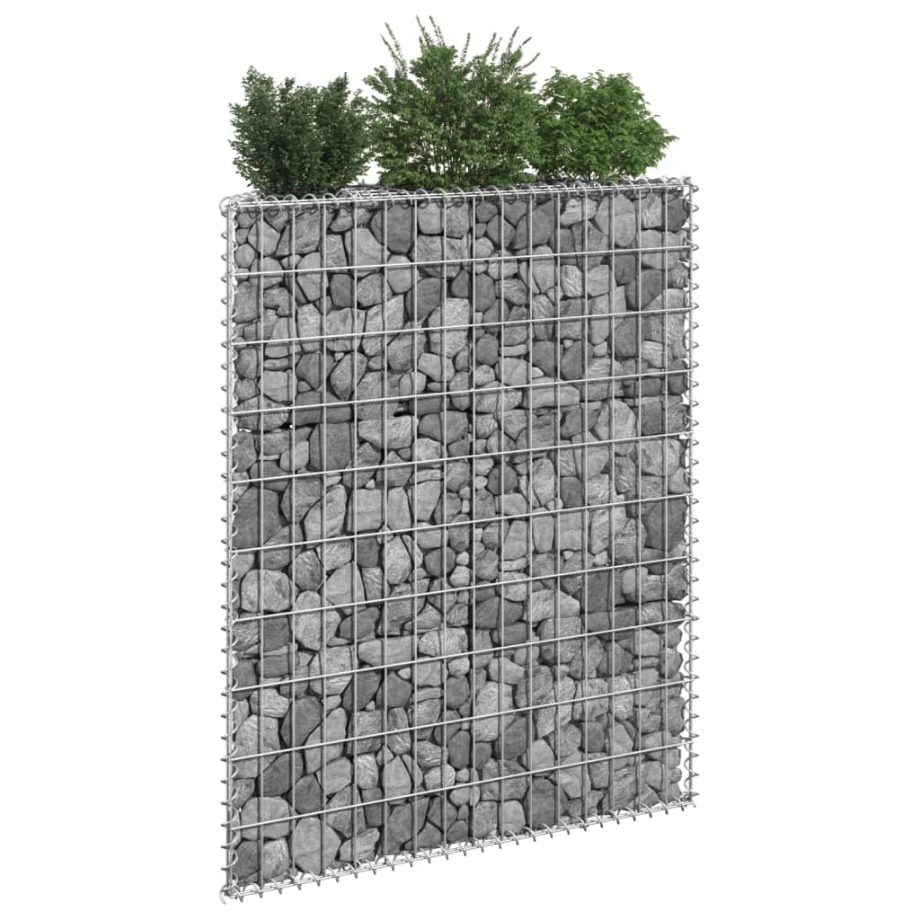 Vidaxl Gabion Planning Bucks Trapez 80x20x100 cm verzinkter Stahl