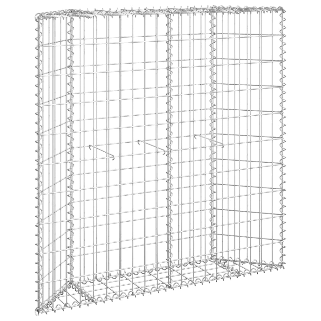 Vidaxl Gabion Planning Bucks Trapez 100x20x100 cm verzinkter Stahl