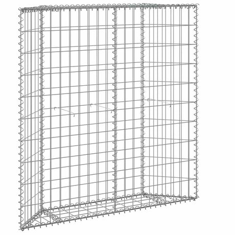 Vidaxl Gabion Planification trapézoïde de Buck 100x20x100 cm en acier galvanisé