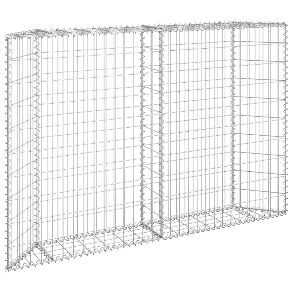 Vidaxl Gabion Planning Bucket Trapezium 150x20x100 cm Galvanized steel