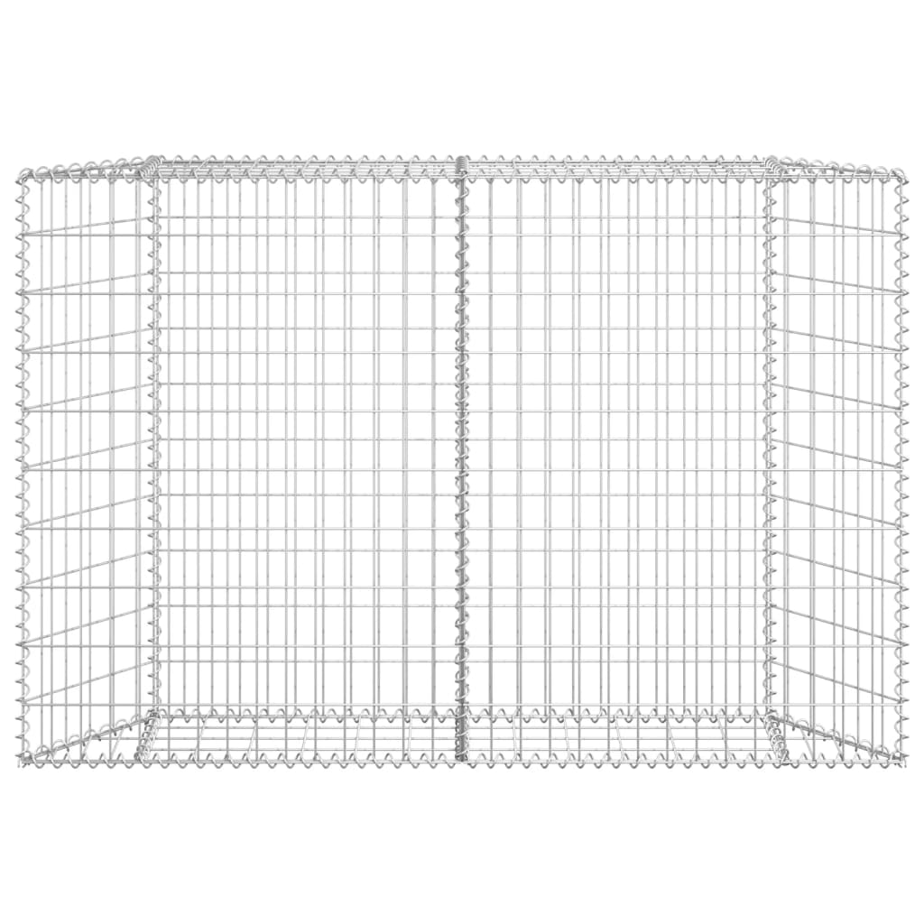 Vidaxl Gabion Planning Bucket Trapezium 150x20x100 cm Galvanized steel