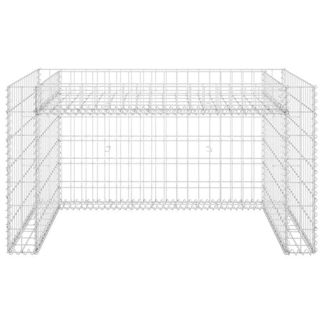 Toit de tondeuse à pelouse Vidaxl avec Planteur 110x80x60cm en acier