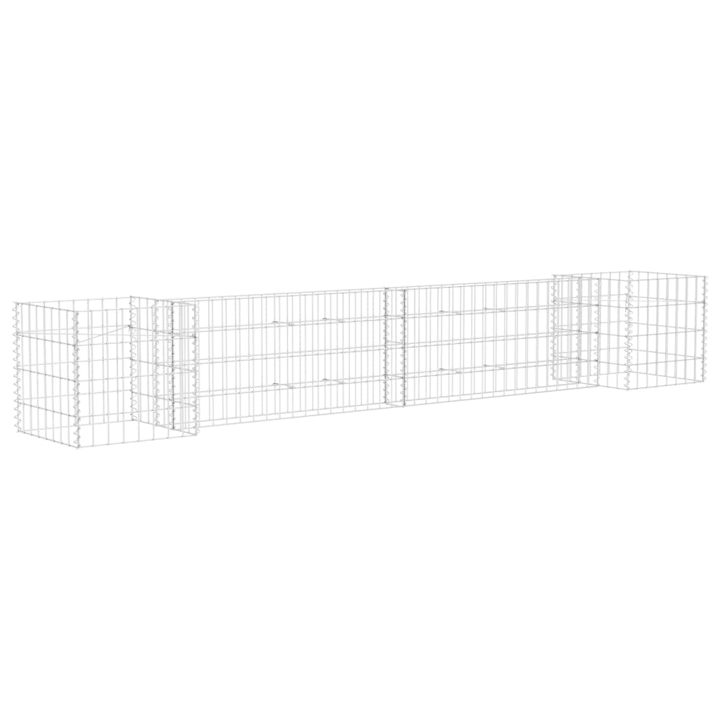 Ocelový vodič Vidaxl Gabion Planning Box H 260x40x40 cm