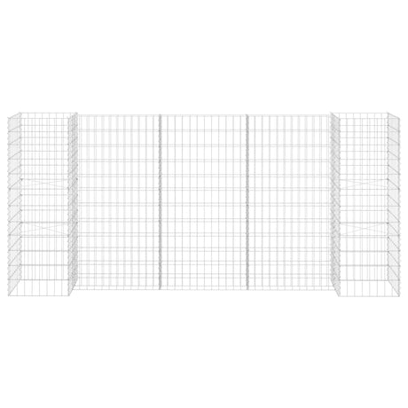 Vidaxl Gabion Planter en H 260x40x120 cm Fil en acier
