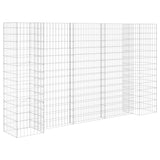 Vidaxl Gabion Planning Box en forma de H en forma de H por 260x40x150 cm de acero de acero