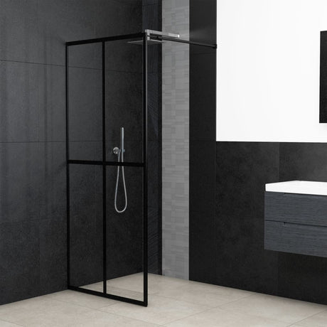 Vidaxl Walk -in Mur de douche 90x195 cm verre trempé transparent