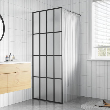Vidaxl Walk -in Mur de douche 90x195 cm Verre trempée mate