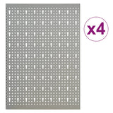 Vidaxl Gaartjenspanlelen Wall -4 szt. 40x58 cm stal