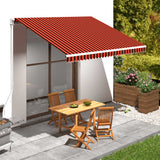 Vidaxl Laifeldoek 400x300 cm toile orange et brun