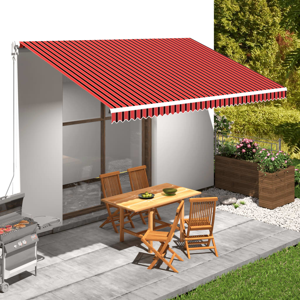 Toile de store Vidaxx 500x300 cm toile orange et marron