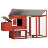 Vidaxl Chicken Coop avec le mezzanine de nuit