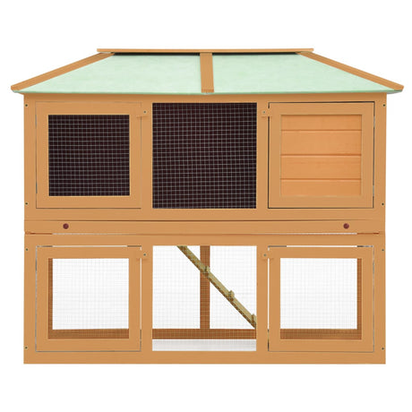 Vidaxl lapin loft deux étages de bois