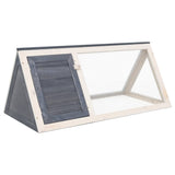 Vidaxl Rabbit Loft Wood Grey