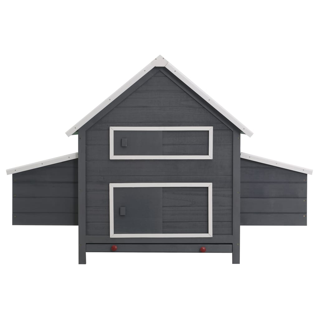 Vidaxl Chicken Coop 157x97x110 cm in legno grigio