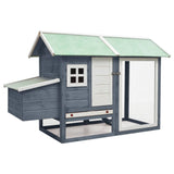 Vidaxl Chicken Coop 170x81x110 cm Pino sólido Pino Madera de madera