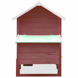 Vidaxl Poulet Coop 170x81x110 cm Pine solide et pin mocha