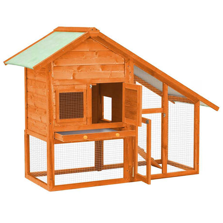 Vidaxl Rabbit Hutch 140x63x120 cm