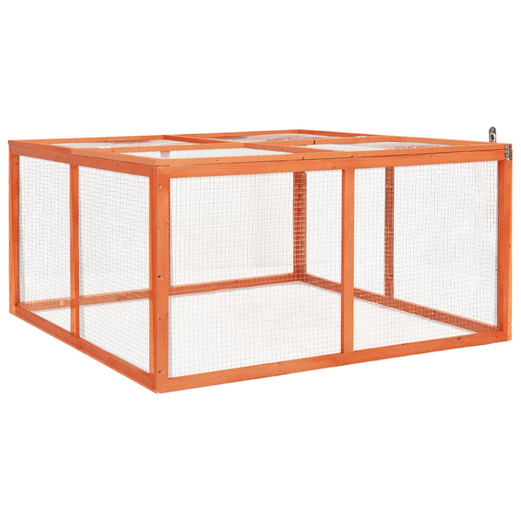 Vidaxl Rabbit Hutch 124x120x60 cm Trden Pinewood