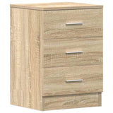 Vidaxl nachtkastje 38x35x56 cm bewerkt hout sonoma eikenkleurig