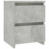 Vidaxl nachtkastje 30x30x40 cm bewerkt hout betongrijs