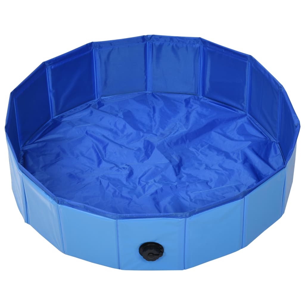 Vidaxl Dog Swimmingpool zusammenklappbar 80x20 cm PVC Blau