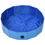 Vidaxl Dog Swimmingpool zusammenklappbar 80x20 cm PVC Blau