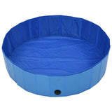 Vidaxl Dog Schwimmbad zusammenklappbar 120 x 30 cm PVC Blau