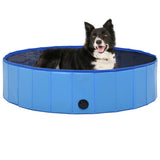 Vidaxl Dog Schwimmbad zusammenklappbar 120 x 30 cm PVC Blau