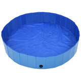 Vidaxl Dog Swimmingpool zusammenklappbar 160 x 30 cm PVC Blau