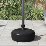 Vidaxl Parasol Foot rempli d'eau de sable 15 l noir